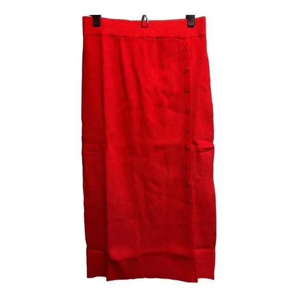 Lita By Ciara Dresses & Skirts - Lita‎ By Ciara Side Button Ribbed Skirt